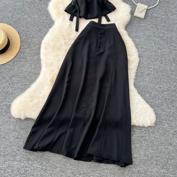 Light waistcoat pinched waist tops a set for women - Image 3