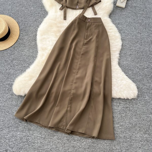 Light waistcoat pinched waist tops a set for women - Image 10