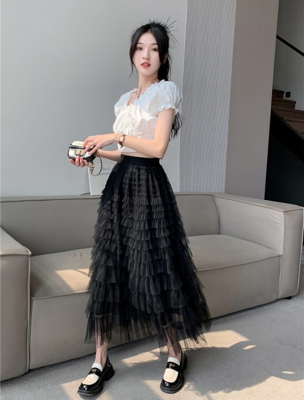 Gauze skirt summer short skirt for women - Image 2
