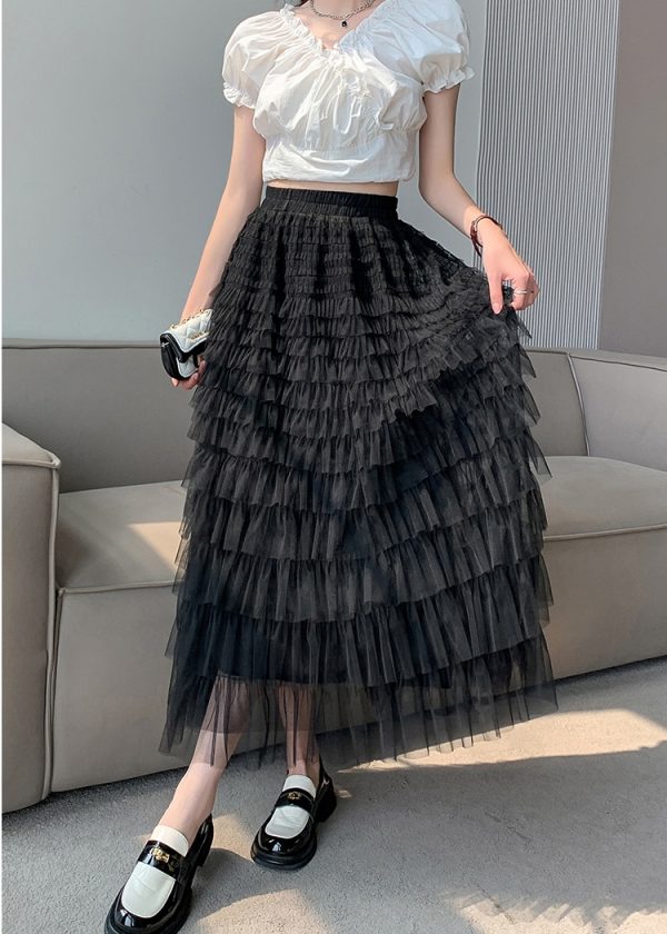 Gauze skirt summer short skirt for women - Image 3