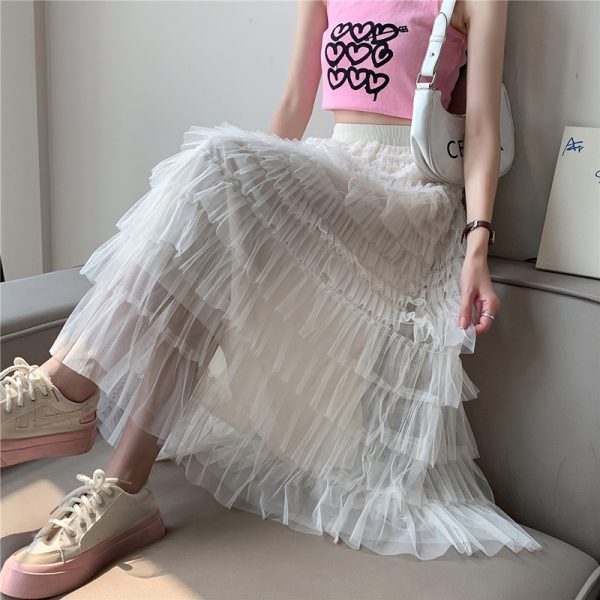 Gauze skirt summer short skirt for women - Image 5