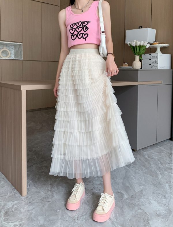 Gauze skirt summer short skirt for women - Image 6