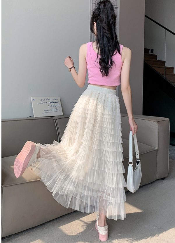Gauze skirt summer short skirt for women - Image 7