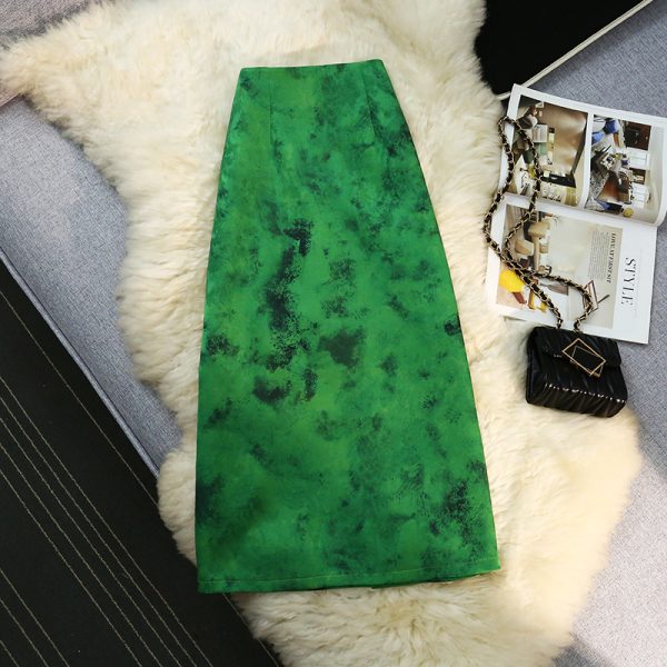 Summer temperament elegant retro long A-line skirt - Image 5