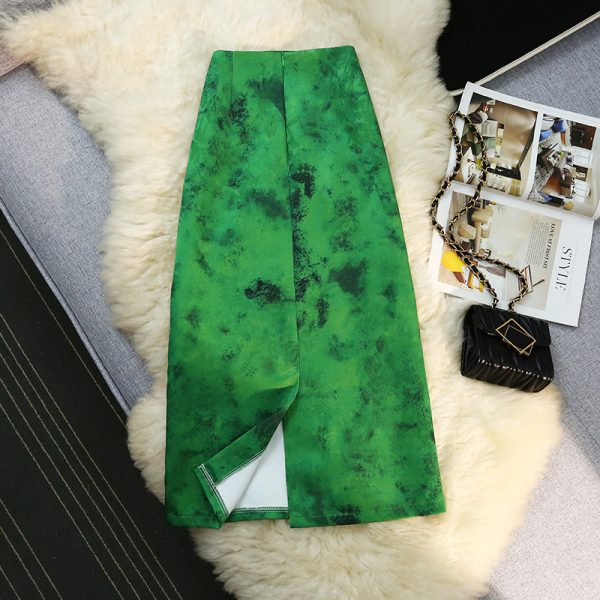 Summer temperament elegant retro long A-line skirt - Image 6