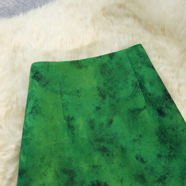 Summer temperament elegant retro long A-line skirt - Image 7