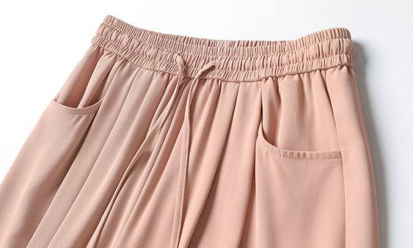 Ice silk slim Casual suit pants loose drape wide leg pants - Image 14
