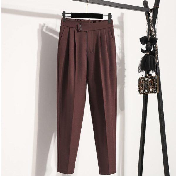 Slim drape fat pants Casual large yard suit pants - Image 4