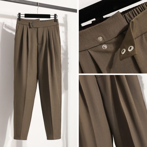 Slim drape fat pants Casual large yard suit pants - Image 6