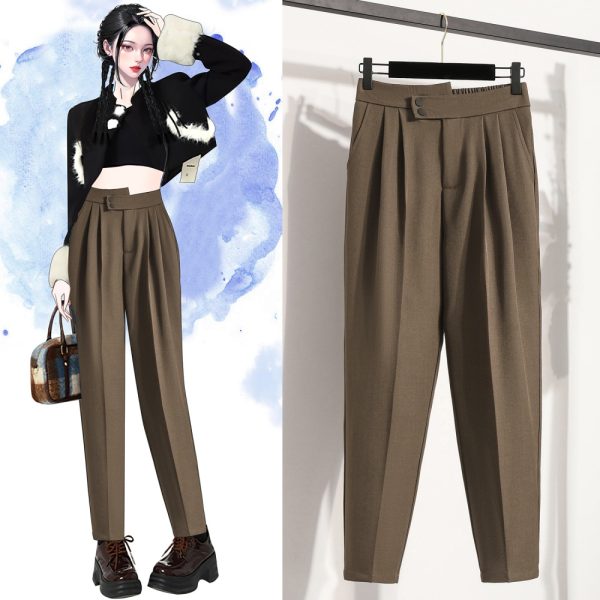 Slim drape fat pants Casual large yard suit pants - Image 7