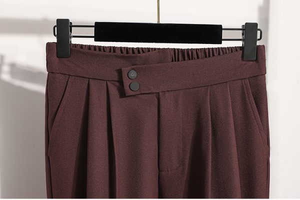 Slim drape fat pants Casual large yard suit pants - Image 10