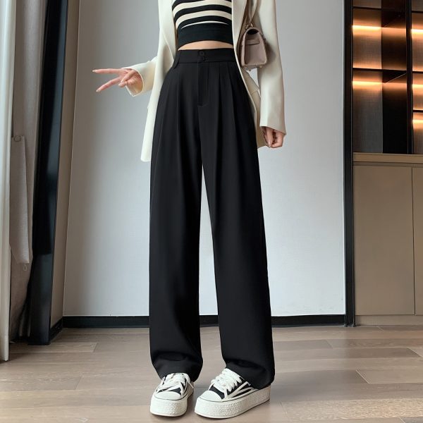 Slim straight pants summer Casual wide leg pants for women - Image 2