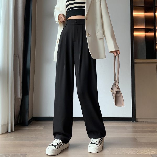 Slim straight pants summer Casual wide leg pants for women - Image 3