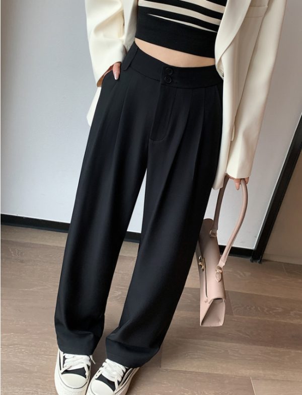 Slim straight pants summer Casual wide leg pants for women - Image 5