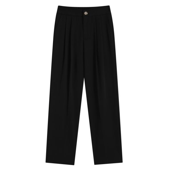 High waist slim nine pants straight pants suit pants - Image 17