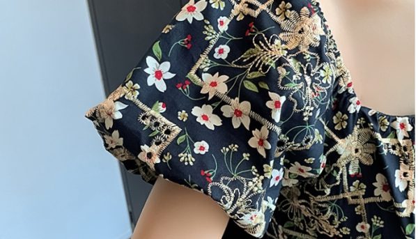 Puff sleeve shorts conjoined casual pants for women - Image 8