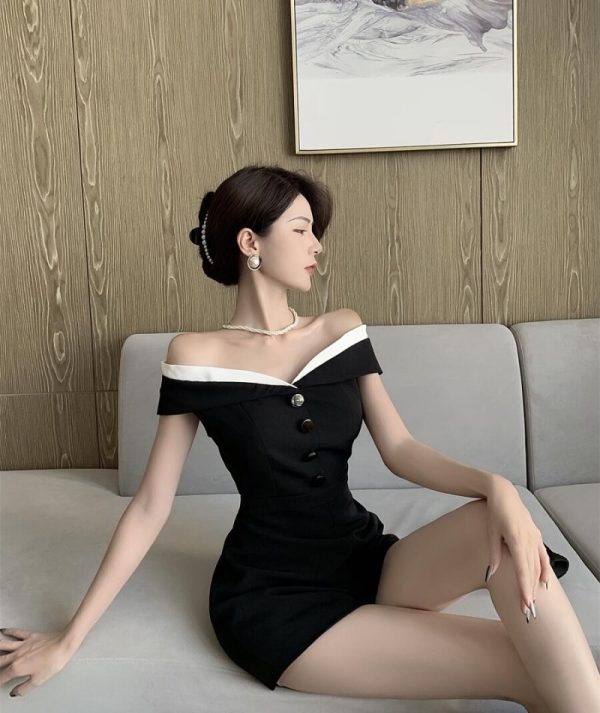 France style shorts short sleeve jumpsuit - Image 3