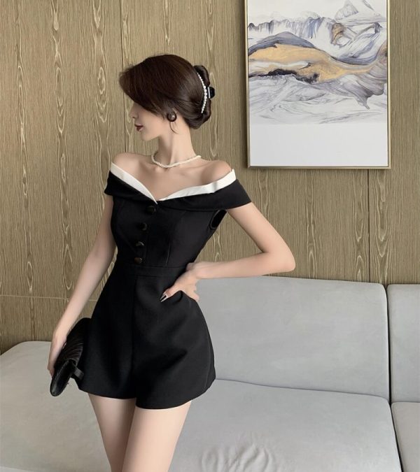 France style shorts short sleeve jumpsuit - Image 7