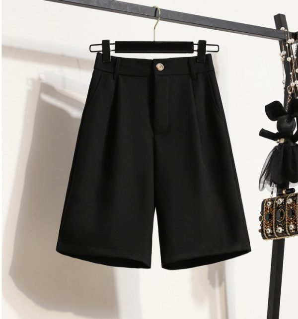 High waist slim five pants summer khaki business suit - Image 3