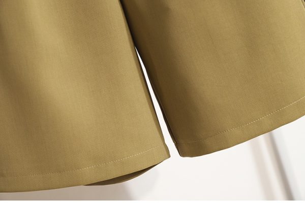 High waist slim five pants summer khaki business suit - Image 9