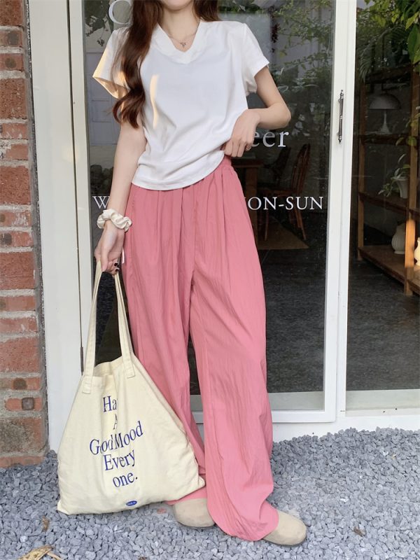Straight pants Japanese style wide leg pants for women - Image 12