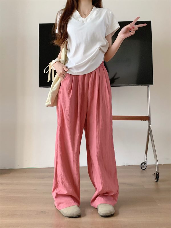 Straight pants Japanese style wide leg pants for women - Image 10