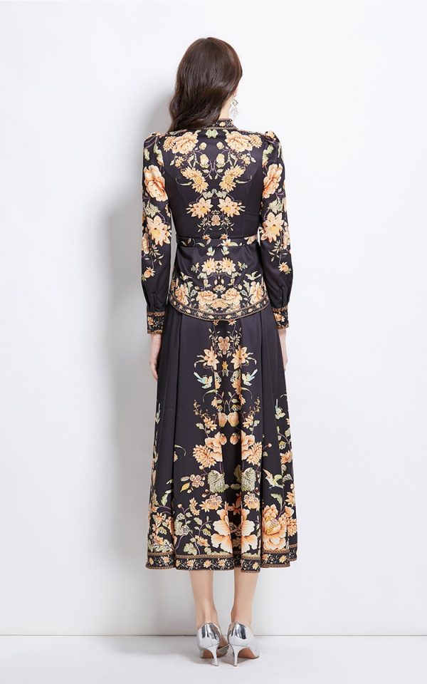 National style long skirt spring tops a set - Image 5