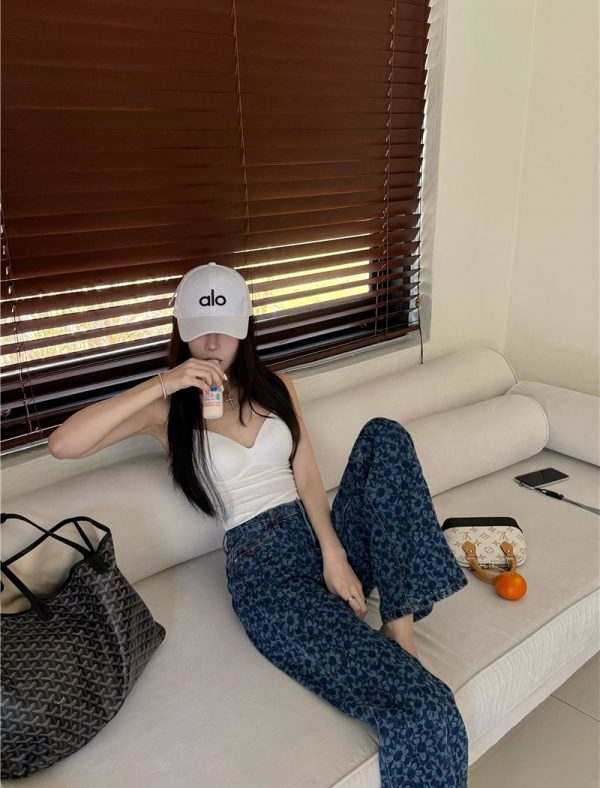 Slim chanelstyle long pants all-match jeans for women - Image 3