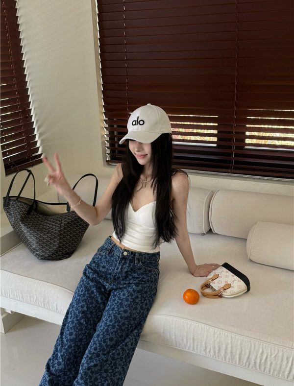Slim chanelstyle long pants all-match jeans for women - Image 4