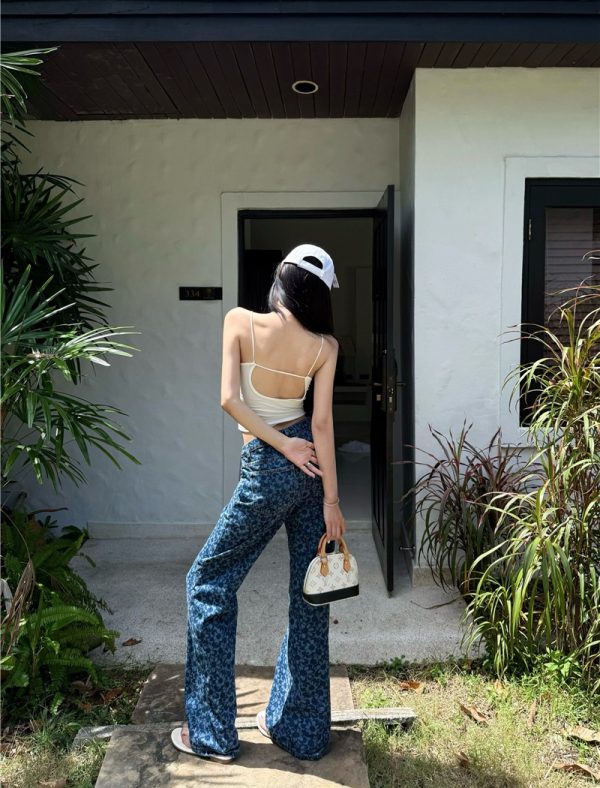 Slim chanelstyle long pants all-match jeans for women - Image 5