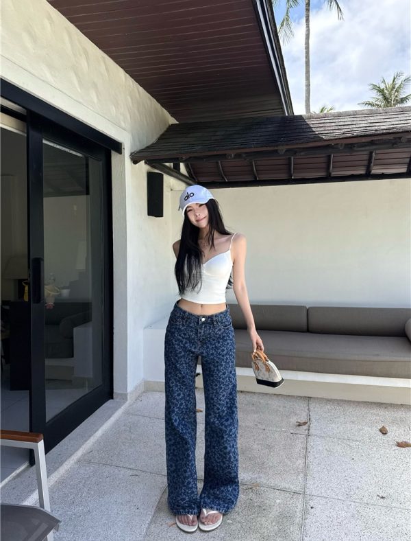 Slim chanelstyle long pants all-match jeans for women - Image 7