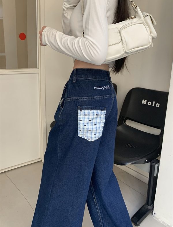 Mopping spring pants denim loose long pants for women - Image 2