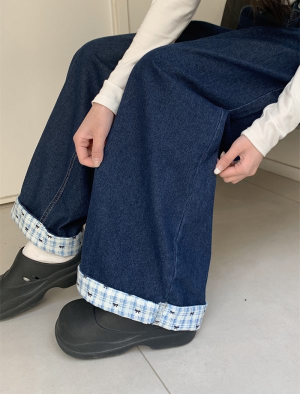 Mopping spring pants denim loose long pants for women - Image 4