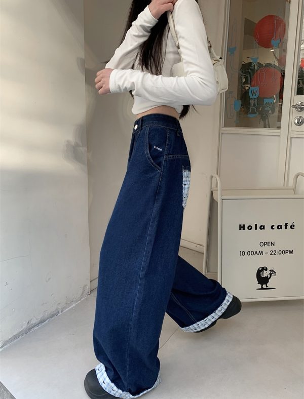 Mopping spring pants denim loose long pants for women - Image 5