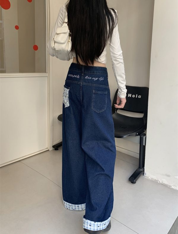Mopping spring pants denim loose long pants for women - Image 7
