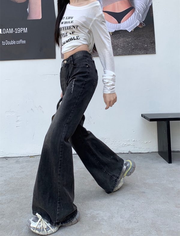 Spicegirl denim pants micro speaker low-waist long pants - Image 7