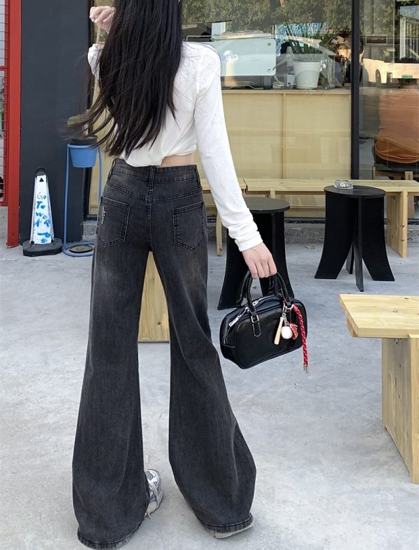 Spicegirl denim pants micro speaker low-waist long pants - Image 8
