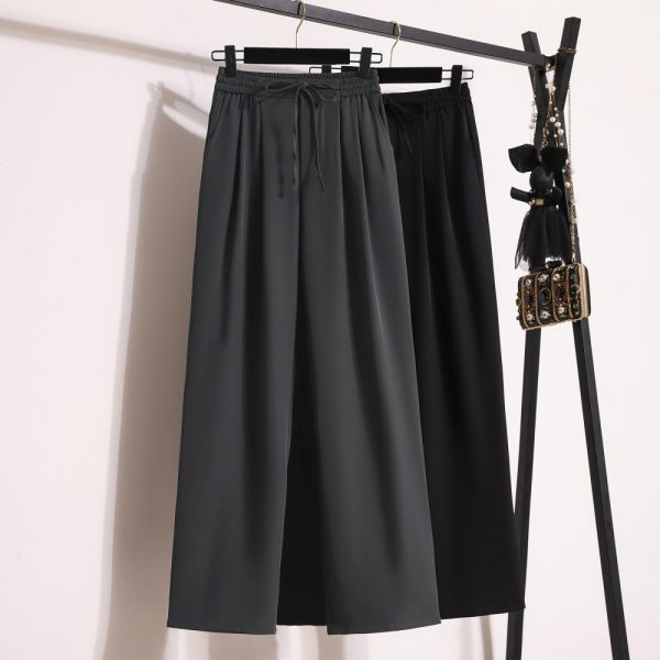 Drape wide leg pants straight suit pants for women - Image 2