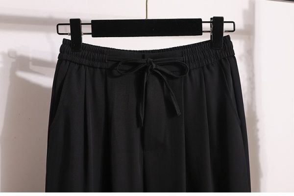 Drape wide leg pants straight suit pants for women - Image 5