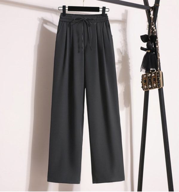 Drape wide leg pants straight suit pants for women - Image 6