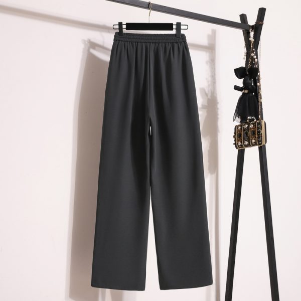 Drape wide leg pants straight suit pants for women - Image 7