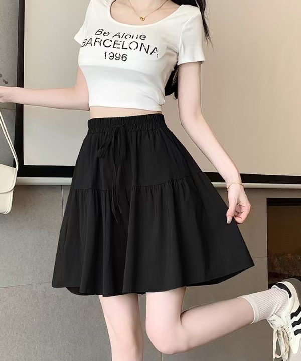 Ice silk lazy wide leg pants thin shorts for women - Image 2