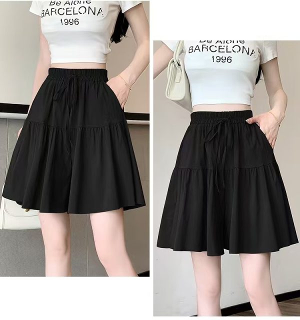 Ice silk lazy wide leg pants thin shorts for women - Image 3