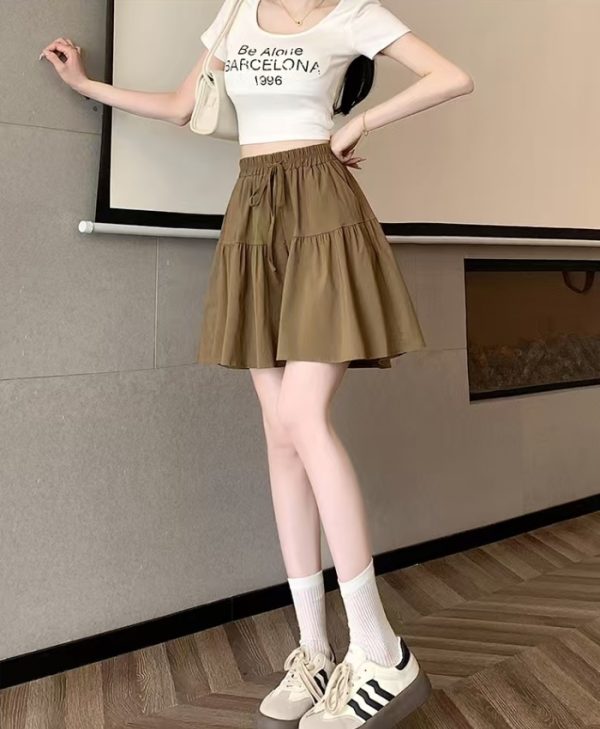 Ice silk lazy wide leg pants thin shorts for women - Image 7