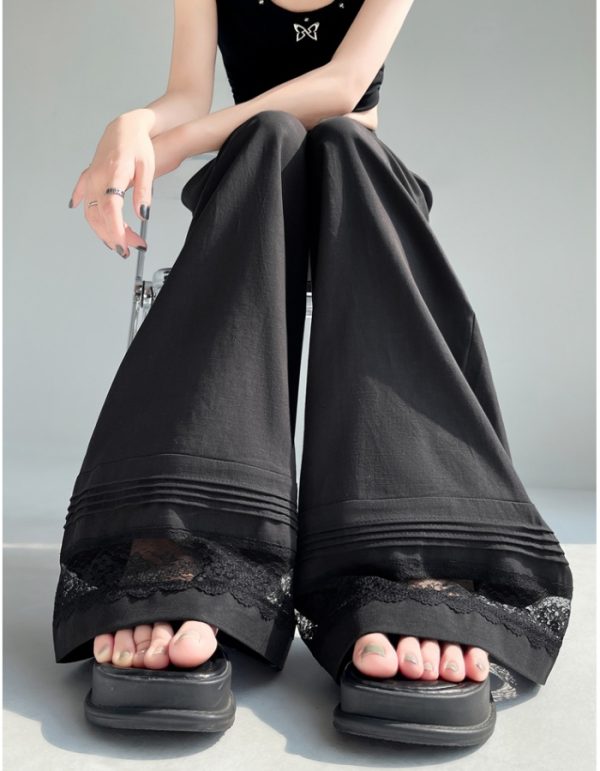 Casual wide leg pants white pants for women - Image 5