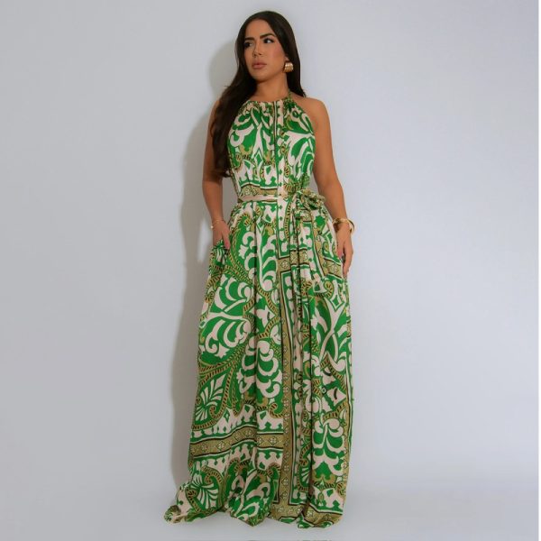 Vacation summer fashion European style jumpsuit for women - Image 3