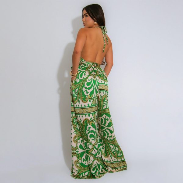 Vacation summer fashion European style jumpsuit for women - Image 4