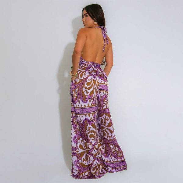Vacation summer fashion European style jumpsuit for women - Image 6