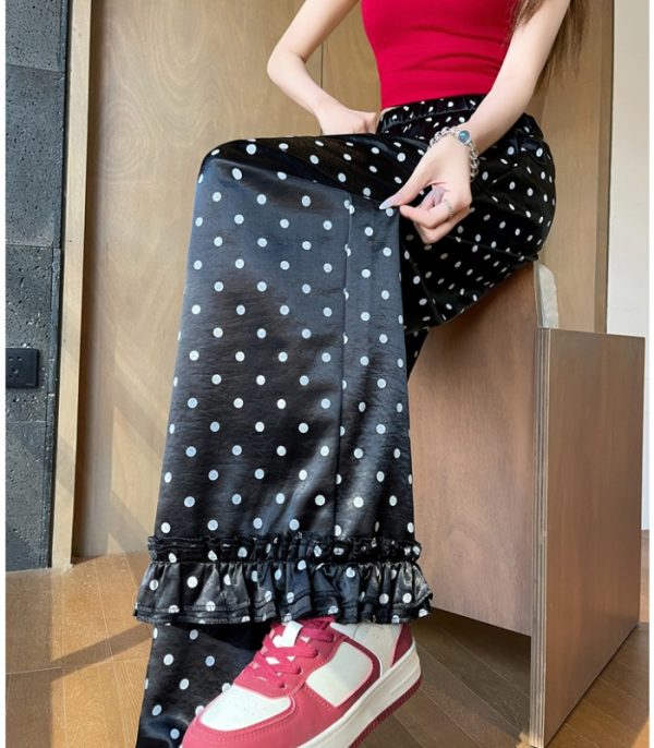 Spring and summer drape Casual wide leg pants for women - Image 4