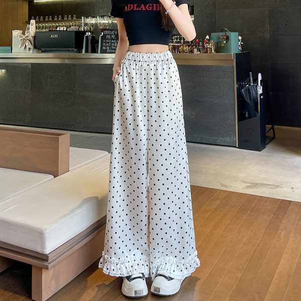 Spring and summer drape Casual wide leg pants for women - Image 5